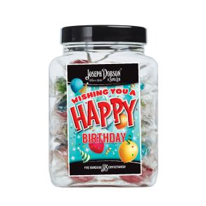 Happy Birthday 40 Assorted Wrapped Lollies Per Medium Jar