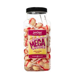 Raspberry Ripple 90 Lollies Per Jar